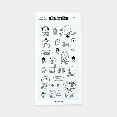 (knitting life) 드로잉 스티커