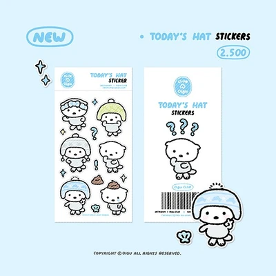 Today's Hat stickers (투명)