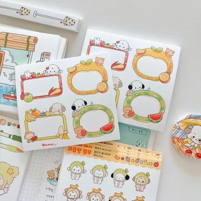 [SALE] 과일 프레임 스티커 (2매)