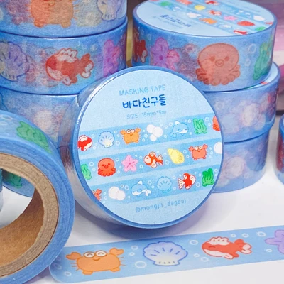 바다친구들 마스킹테이프