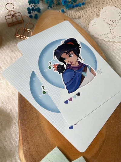 "Kena" 일러스트 포스트 카드