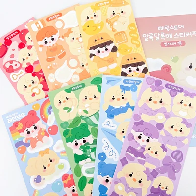 알록달록 씰스티커 7종