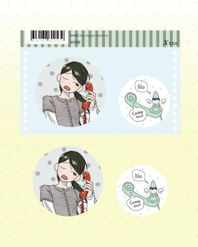 ring ring pin button set