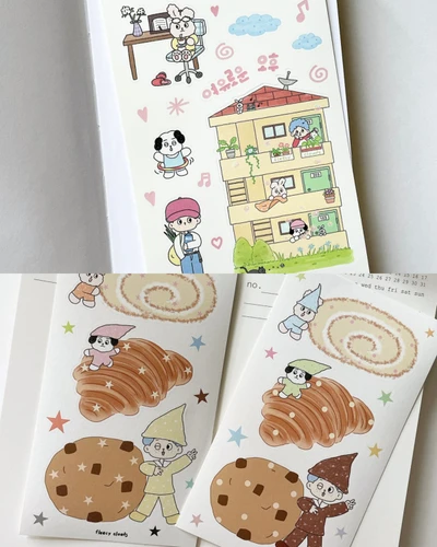 여유로운 오후 / 빵앤쿠키 스티커