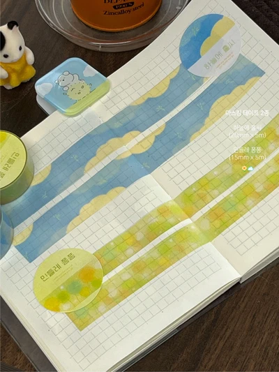 [5% 할인] 하늘에 홀씨, 민들레 퐁퐁 마스킹테이프