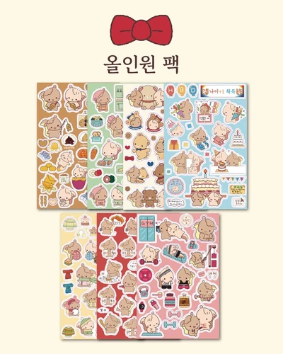 [ 1월 ] 씰스티커 7종 올인원팩