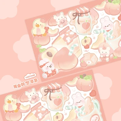 복숭아 맛 우유