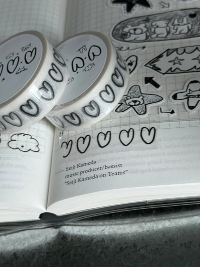 heart masking tape -!!