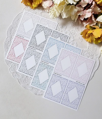 큐티팝 프레임 페이퍼 4종 set