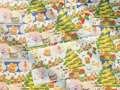 눈사람 마을에 왔쯔 씰쓰티커⛄