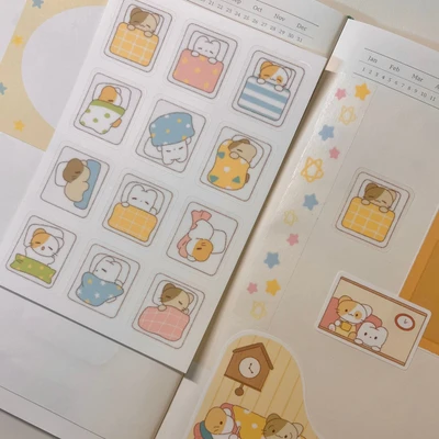 투명낮잠스티커