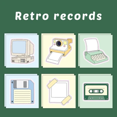 Retro records 모조지팩