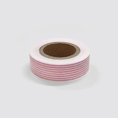 [10% SALE] pink red stripe masking tape