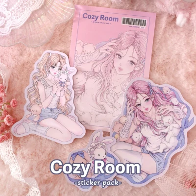 Cozy Room 조각 스티커