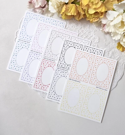 러블리 하트 프레임 페이퍼 5종 set