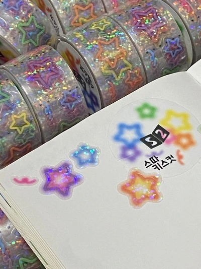 (스따 / 빤짝) 홀로그램 코팅 키스컷 2종