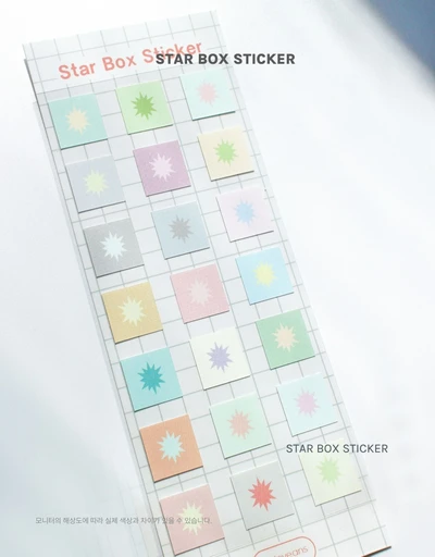 Star Box Sticker