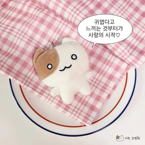 보들보송 인형 키링