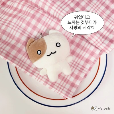 보들보송 인형 키링