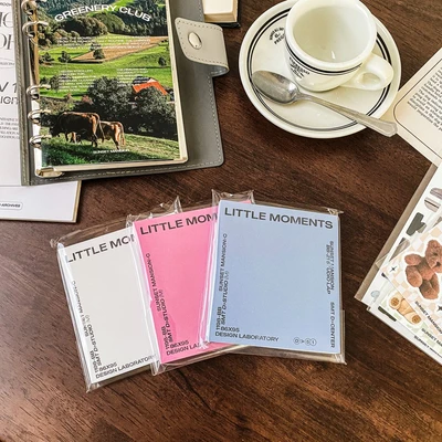 LITTLE MOMENTS 빈티지 떡메모지 3color