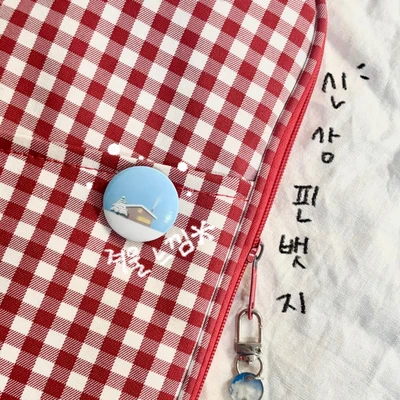 겨울 산장 핀뱃지