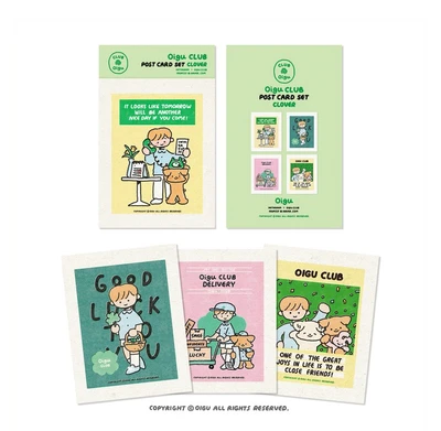 Oigu club post card set - Clover