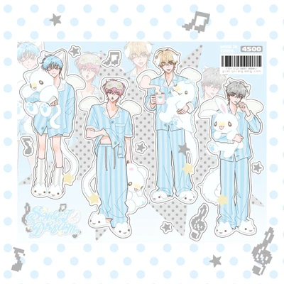 SWEET DREAM♪ 꿈나라 천사 투명 매트펄 스티커