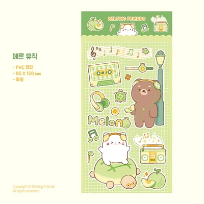 [1+1] 멜팅프렌즈 메론뮤직 씰스티커