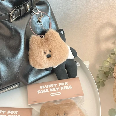 [프리 어텀 할인🍁] 곰 같은 여우 얼굴 키링