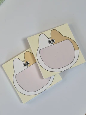 먹보 치치 떡메모지