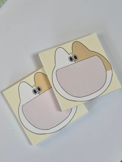 먹보 치치 떡메모지