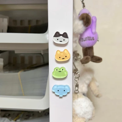 [단종] 동물 친구들 얼굴 아크릴 자석 (4종)
