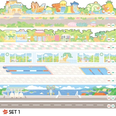 [5m] 물놀이세트, 동네세트, 교실세트
