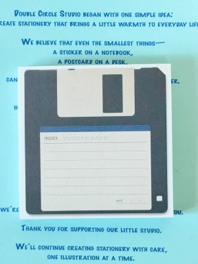 💾 레트로 플로피 디스크 메모지💾