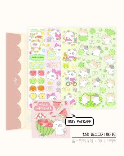 [패키지]형광 씰스티커 패키지