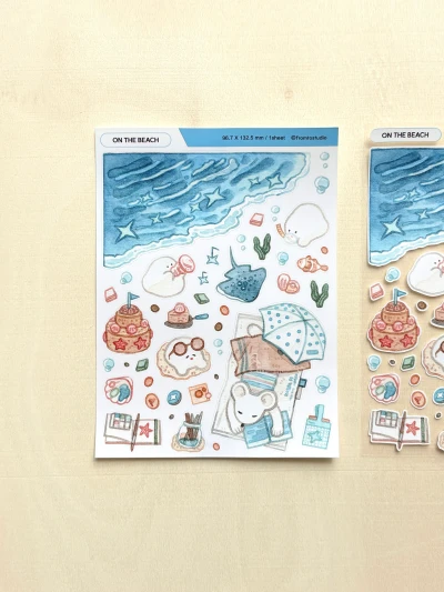 On the beach 씰스티커