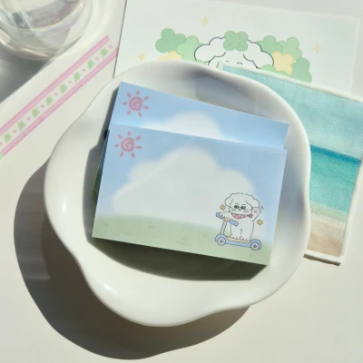 킥보드 산책 메모지
