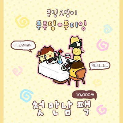 푸딩 고양이 첫 만남 가성비 팩