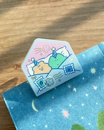별, 별 편지 야광 집게