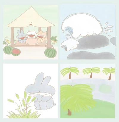 여름을 담아 엽서