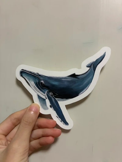 돌고래 모양 엽서