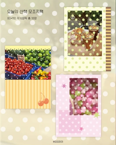 [신상] 오늘의 산책 모조지팩