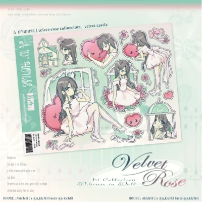Velvet Rose . sticker : velvet castle