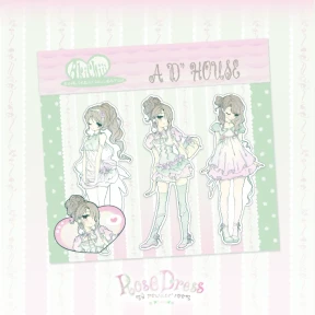 Rose Dress : sticker lookbook