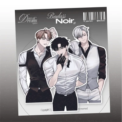 Badass Noir2 매트펄 조각스티커