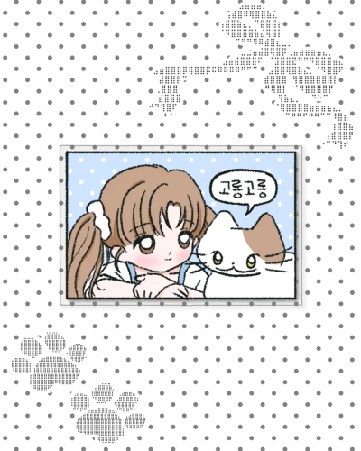[B급할인] 고양이가 좋아 아크릴 집게