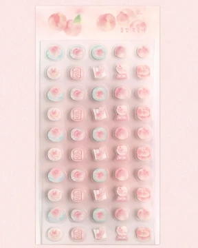 (NEW) 물빛 복숭아 포인트 스티커