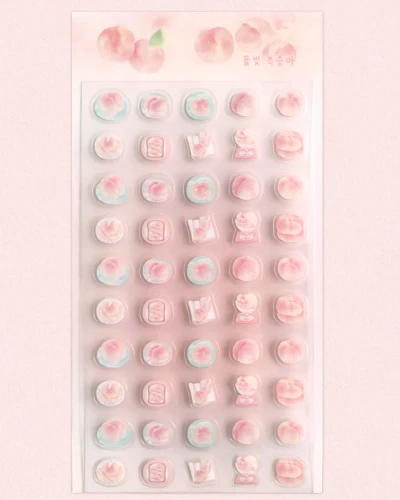 (NEW) 물빛 복숭아 포인트 스티커