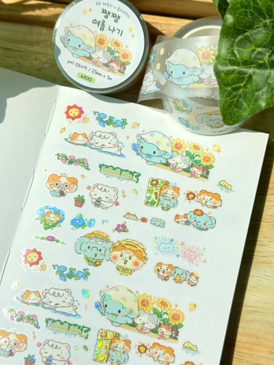 🌻🍹 츄츄패밀리 × 올라프렌즈 콜라보 키스컷세트