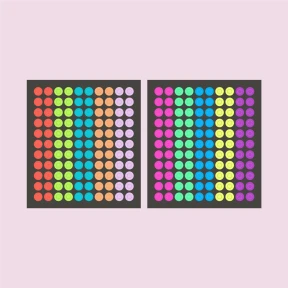 네온 3mm 원 스티커